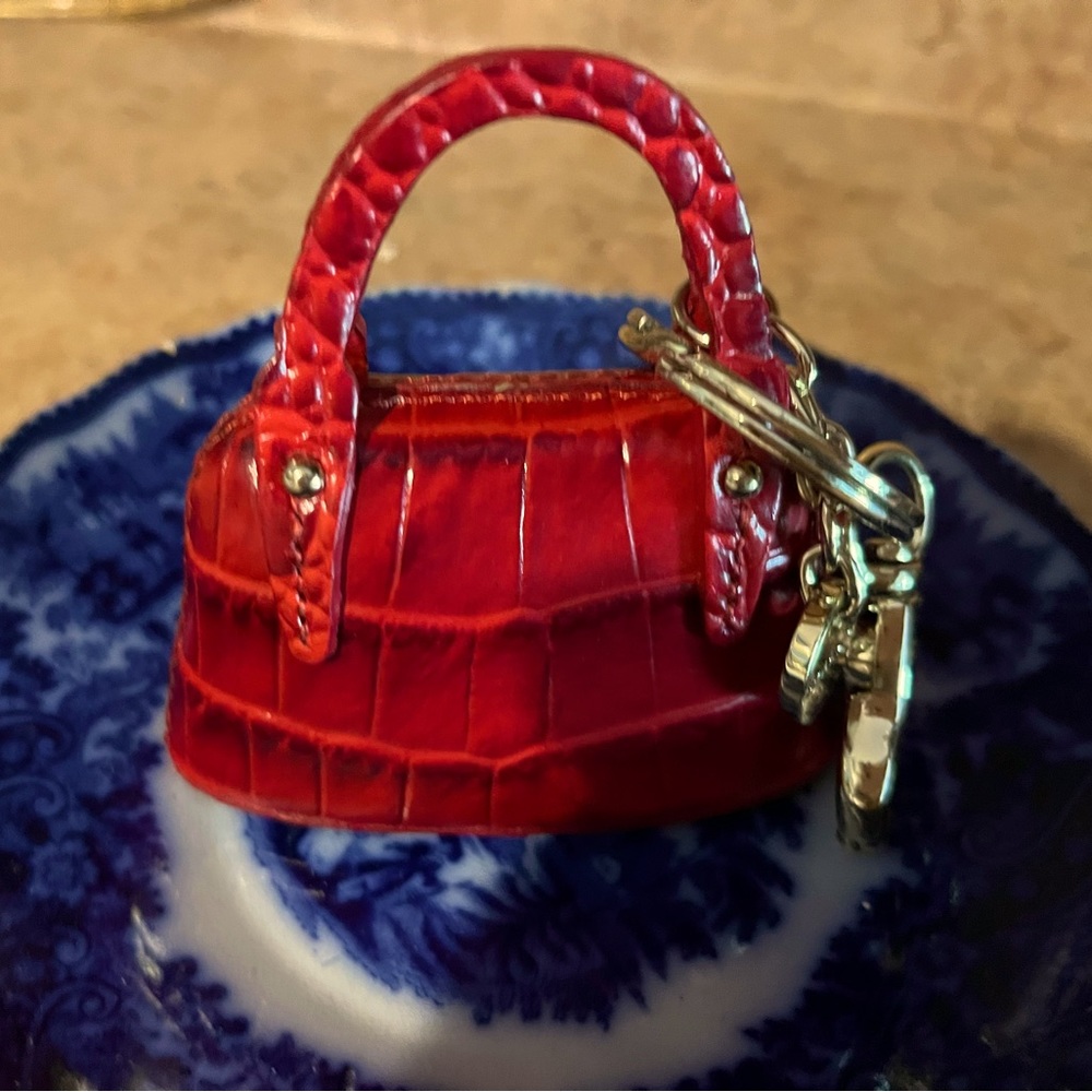 Brahmin Leather Key Fob